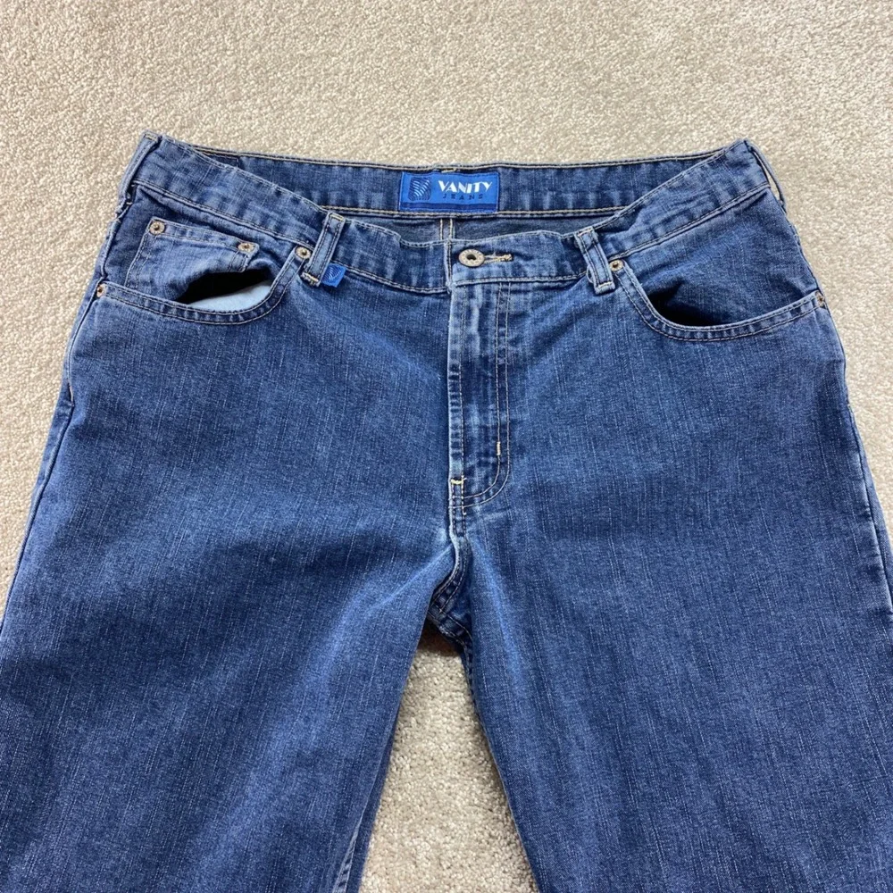Vanity Jeans Bootcut Denim Women 29x33 Blue Medium Wash Mid Rise Fits (34x32)‎
